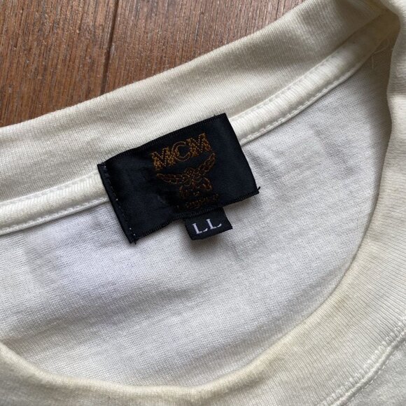 MCM Vintage Trashed Stained Graphic Tee Mens Size Large - Picture 3 of 7